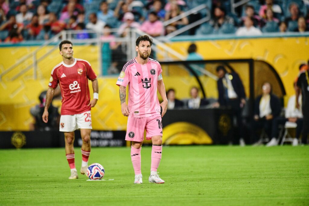 Lionel Messi, do Inter Miami, na abertura do Mundial contra o Al-Ahly - Chandan Khanna / AFP