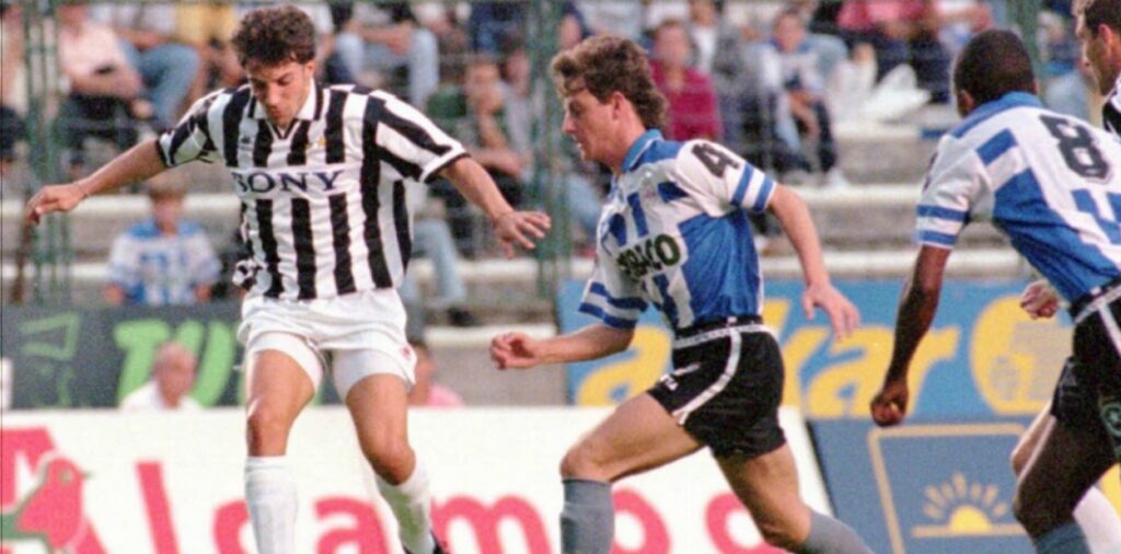 Juventus e Botafogo (com camisa do La Coruña) no Teresa Herrera de 1996 - Divulgação / Botafogo