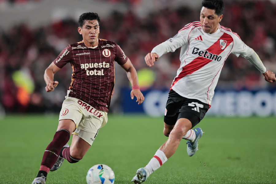 Universitário x River Plate em partida pela Libertadores 2025 - Luciano González / EFE