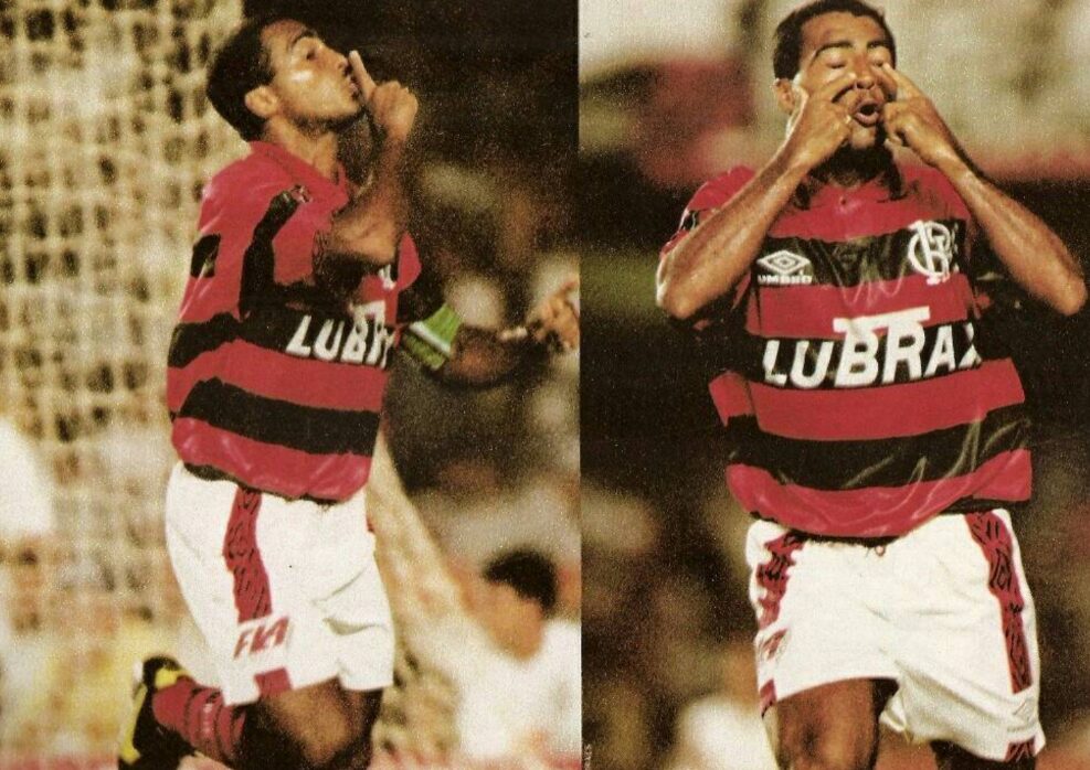 Romário, em 1995, pelo Flamengo - PLACAR