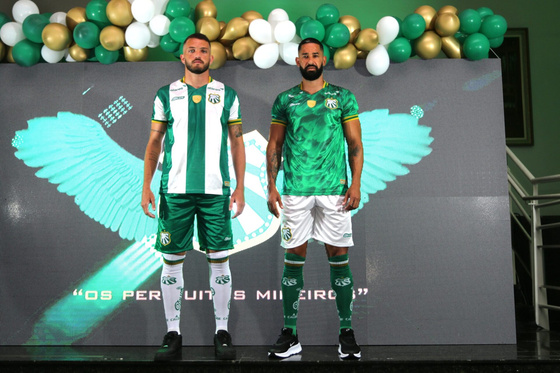 Camisas utilizadas pela Caldense no ano de seu centenário - Divulgação/Caldense