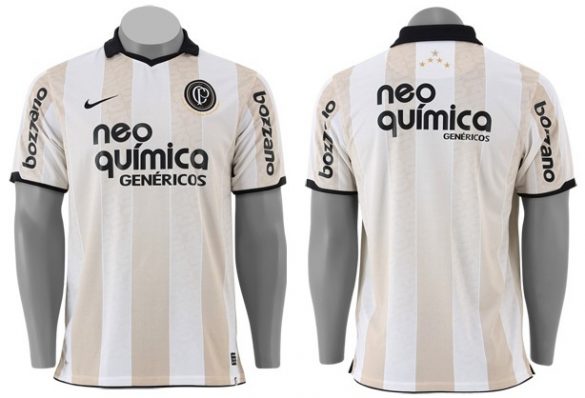Camisa do centenário corintiano, que teve Ronaldo Fenômeno - Reprodução