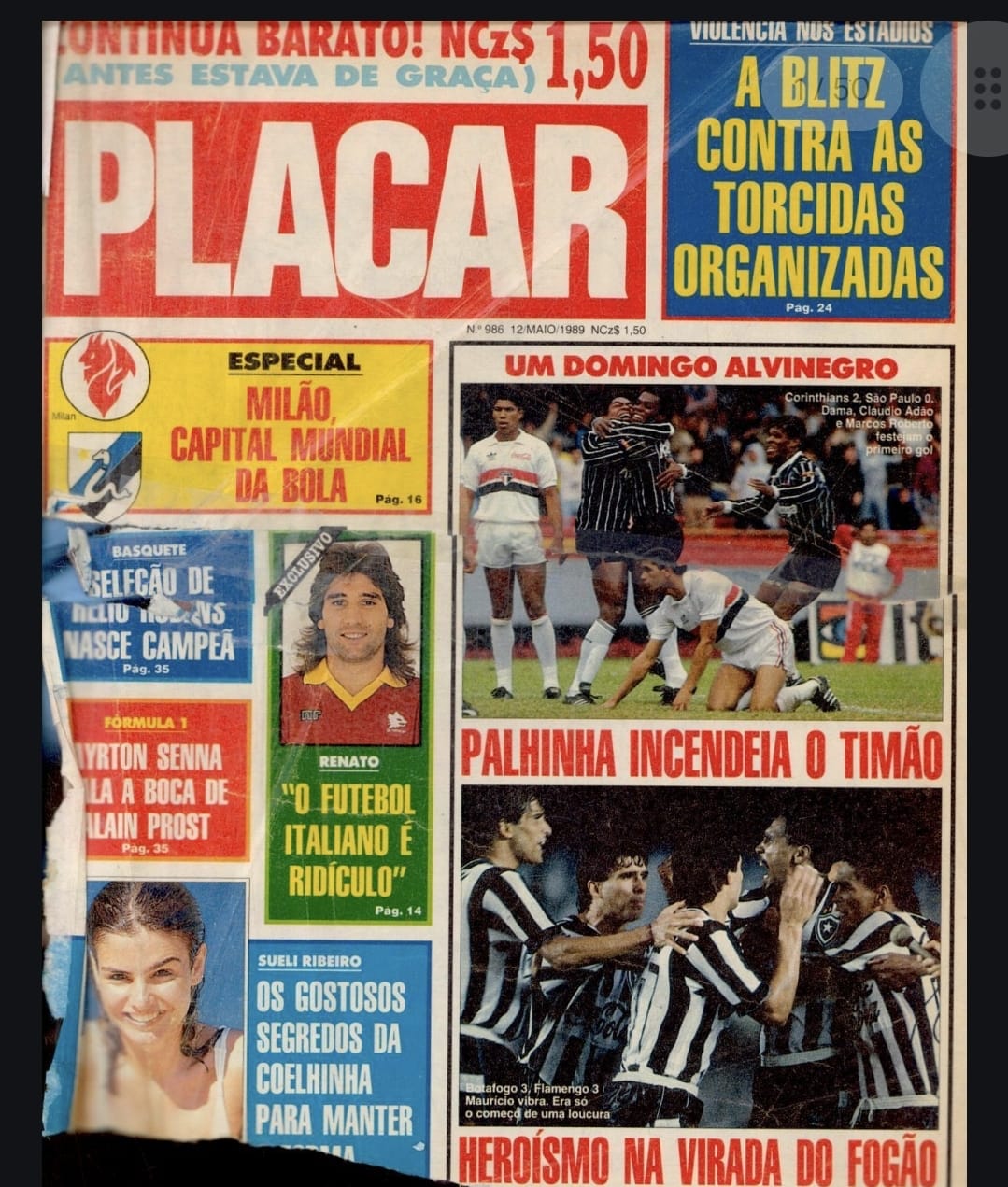 Capa da edição de 12 de maio de 1989 - PLACAR