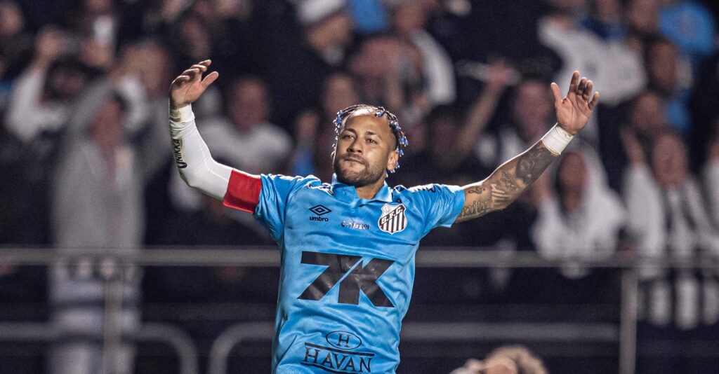 Neymar decidiu para o Santos contra o Juventude - Raul Baretta / Santos