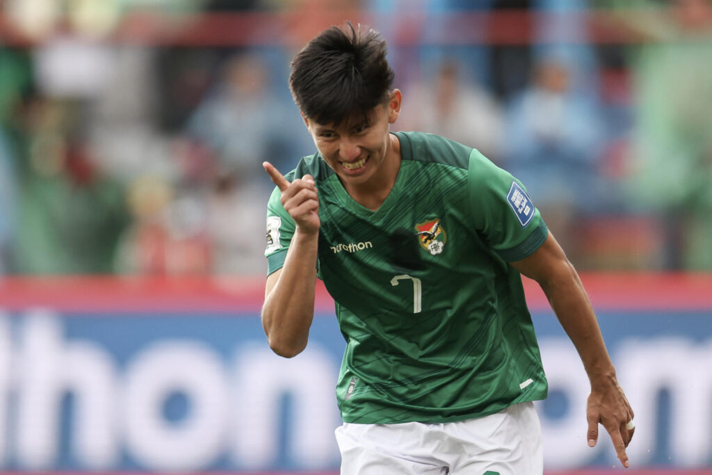 Miguelito disputa a artilharia das Eliminatórias com Messi e Luis Díaz - EFE/ Luis Gandarillas