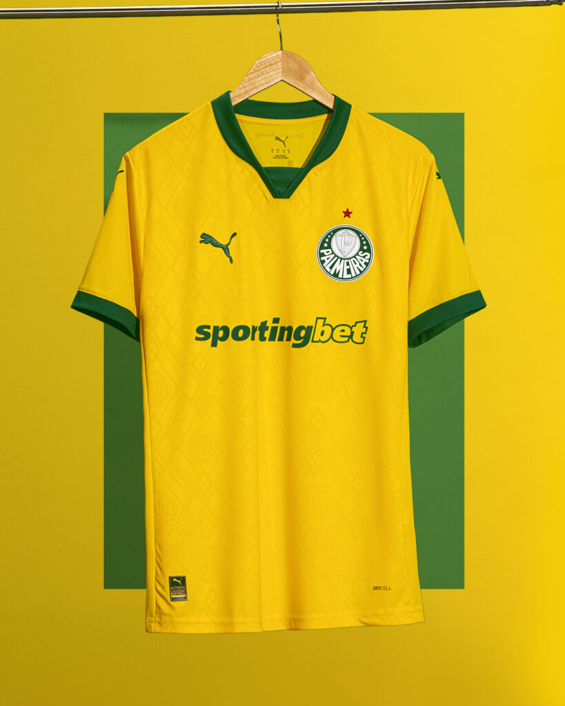 Nova terceira camisa do Palmeiras é amarela - Divulgação / Palmeiras