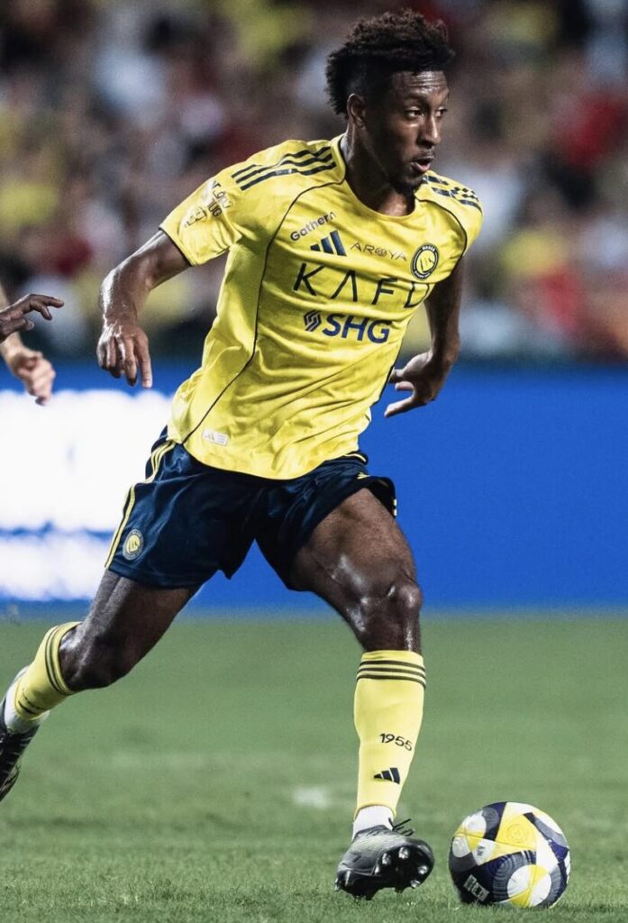 Coman atuando na semifinal pelo Al Nassr - Reprodução @king