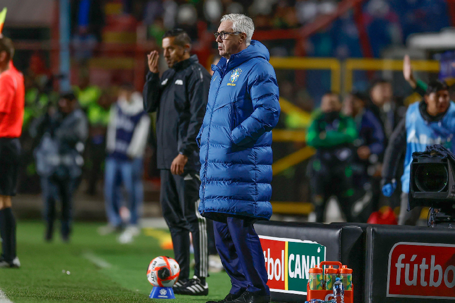 Ancelotti sofreu sua primeira derrota no comando da seleção brasileira - Rafael Ribeiro/CBF