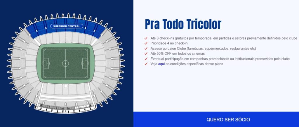 Plano do Fortaleza garante benefícios gratuitos - Reprodução