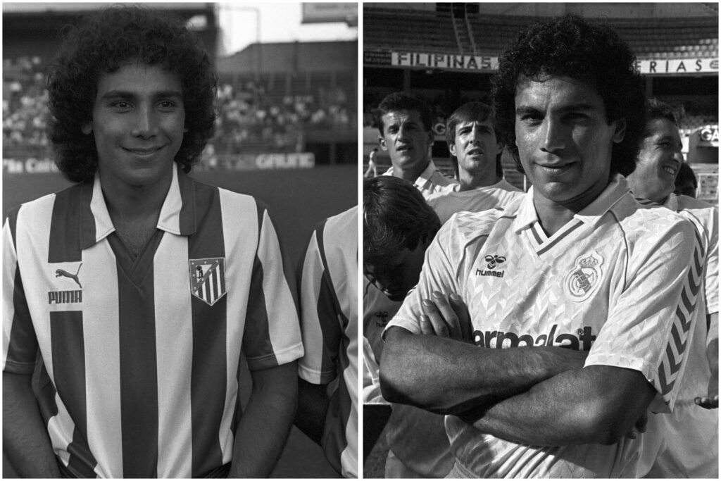 Hugo Sanchez viveu a transferência mais polêmica entre Atlético e Real Madrid - Montagem sobre EFE