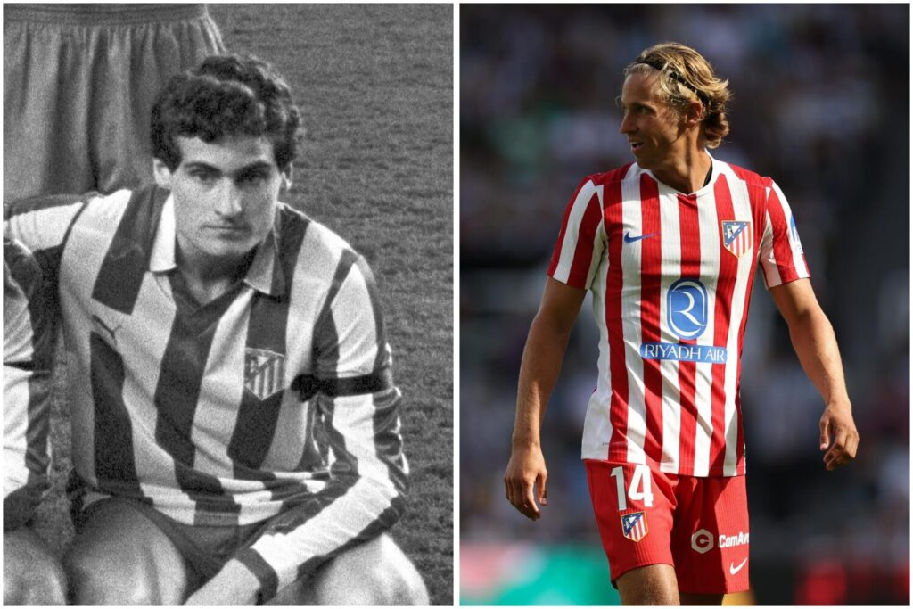 Paco Llorente (esquerda) é sobrinho de Paco Gento, do Real, e pai de Marcos Llorente (direita), do Atleti - Montagem sobre EFE