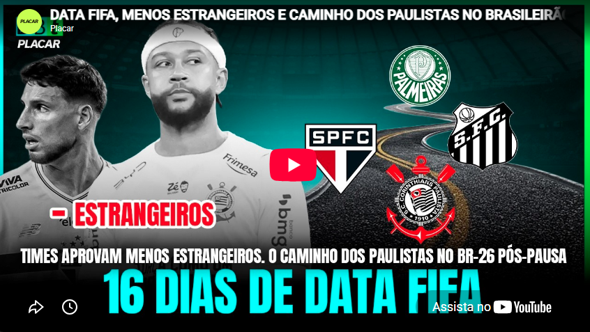 Debate PLACAR: Data Fifa e número de estrangeiros são os temas do programa