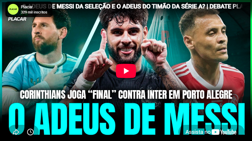 Vídeo: Debate PLACAR comenta adeus de Messi da seleção argentina