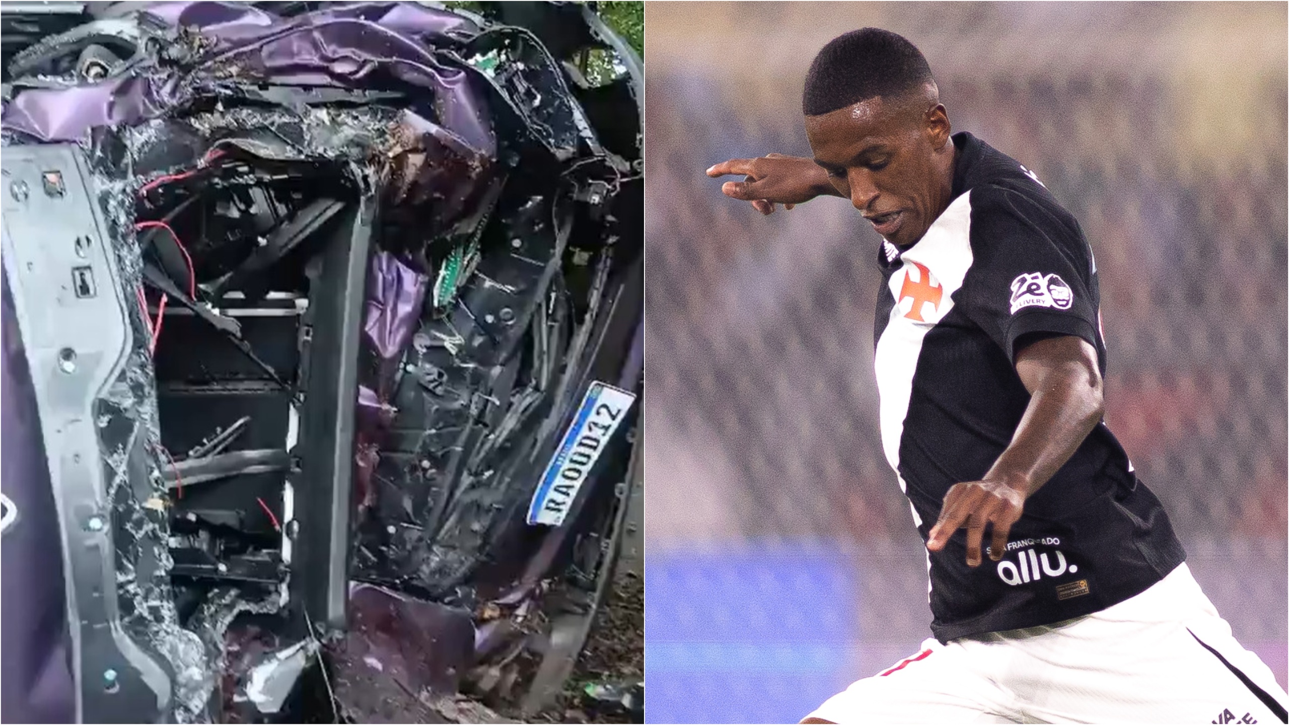 Robert Renan, do Vasco, sofre acidente de carro no Rio; zagueiro vai a treino