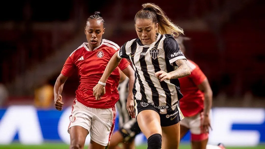 Internacional e Atlético-MG empatam em 1 a 1 nas quartas da Copa do Brasil Feminina